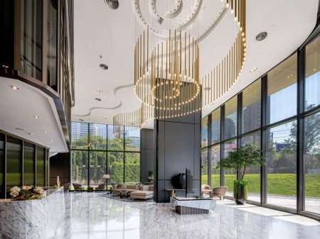 （CBW-4）[售/租]【THE ESSE at SINGHA COMPLEX】曼谷顶级豪宅 位于繁华的Asoke-Phetchburi十字路口 一室一厅 35.99平 1300万