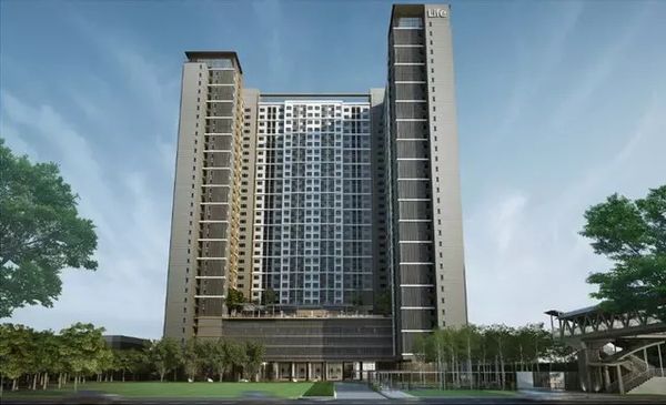 （CSM-263）Life Asoke,靠近 MRT Phetburi 站仅 200 米，面积35平方米，1室1卫1办公室