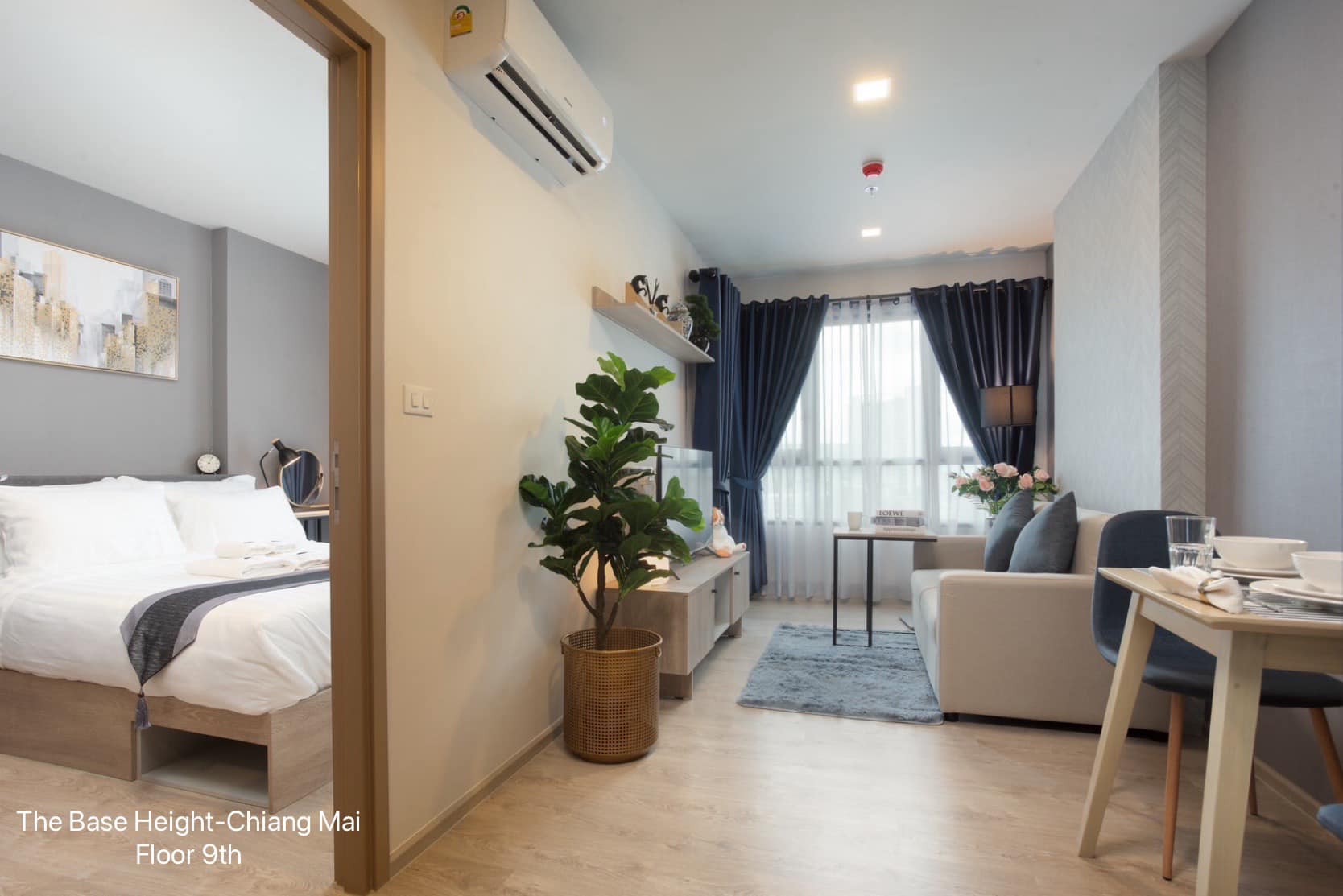 (CRL-234),The Base Height Chiangmai,Central Festival Chiang Mai 750 m.,1 bed 1 bath,34sqm.,9FL
