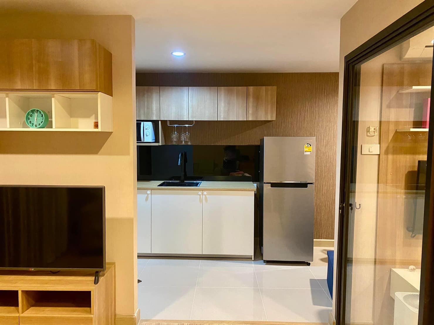 (CSL-299),Airport Home Condo,Sarasas Witaed Lanna School 2 km.,1bed 1bath,34.46sqm.,2FL