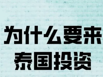 为什么来泰国投资？？？