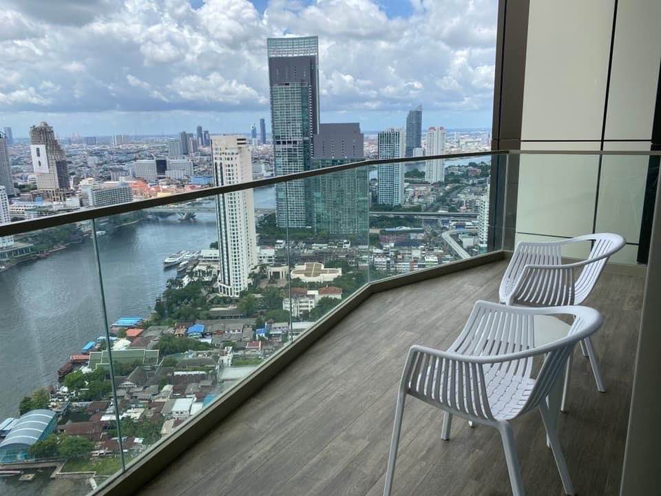 (CRA-710)Magnolias Waterfront Residences,Charoen Nakhon BTS 1bed 1bath 61sqm 37FL